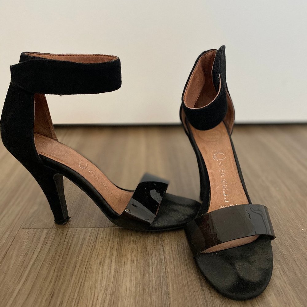 Jeffrey Campbell Open Toe Black Heel: Size 6.5